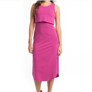 Synergy Organic Cotton Lara Dress Flamingo Pink
